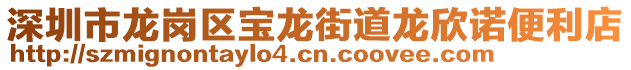 深圳市龍崗區(qū)寶龍街道龍欣諾便利店