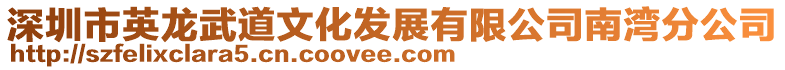 深圳市英龍武道文化發(fā)展有限公司南灣分公司