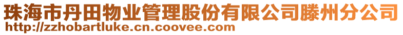 珠海市丹田物業(yè)管理股份有限公司滕州分公司