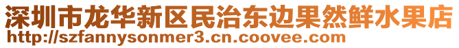 深圳市龍華新區(qū)民治東邊果然鮮水果店