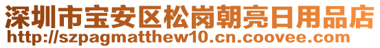 深圳市寶安區(qū)松崗朝亮日用品店
