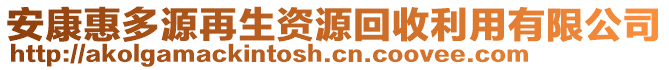 安康惠多源再生資源回收利用有限公司