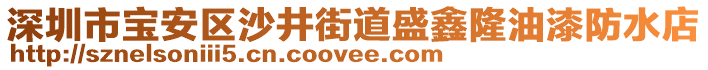 深圳市寶安區(qū)沙井街道盛鑫隆油漆防水店