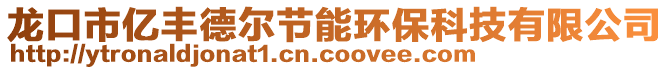 龙口市亿丰德尔节能环保科技有限公司