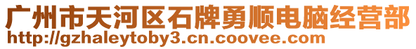 廣州市天河區(qū)石牌勇順電腦經(jīng)營部