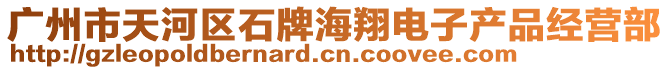 廣州市天河區(qū)石牌海翔電子產品經營部