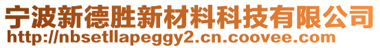 寧波新德勝新材料科技有限公司