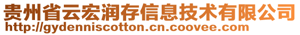 貴州省云宏潤(rùn)存信息技術(shù)有限公司