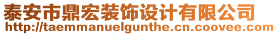 泰安市鼎宏裝飾設(shè)計(jì)有限公司