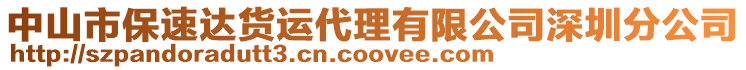 中山市保速達貨運代理有限公司深圳分公司