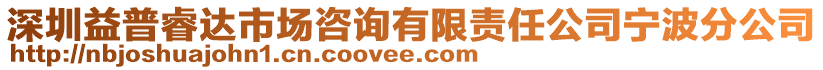 深圳益普睿達市場咨詢有限責(zé)任公司寧波分公司