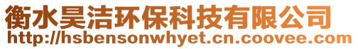 衡水昊潔環(huán)?？萍加邢薰? style=