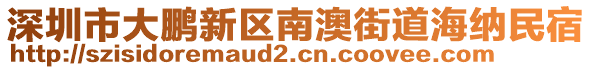 深圳市大鵬新區(qū)南澳街道海納民宿