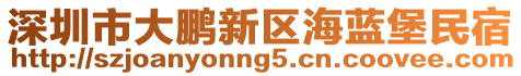 深圳市大鵬新區(qū)海藍堡民宿