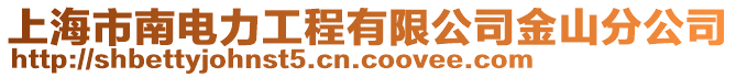 上海市南電力工程有限公司金山分公司