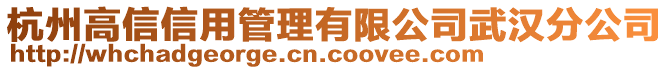 杭州高信信用管理有限公司武漢分公司