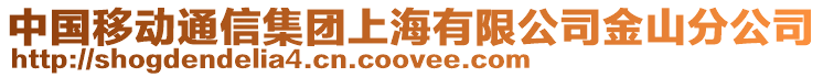 中国移动通信集团上海有限公司金山分公司