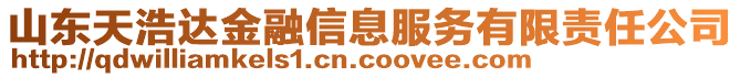 山東天浩達金融信息服務有限責任公司