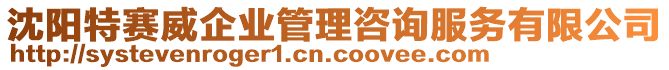 沈陽特賽威企業(yè)管理咨詢服務有限公司