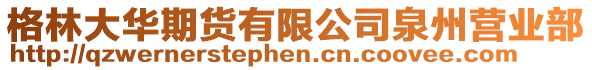 格林大華期貨有限公司泉州營業(yè)部