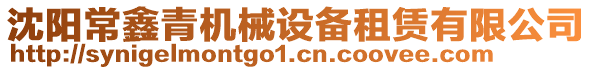 沈陽常鑫青機械設備租賃有限公司