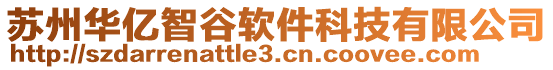 蘇州華億智谷軟件科技有限公司