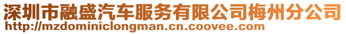 深圳市融盛汽车服务有限公司梅州分公司