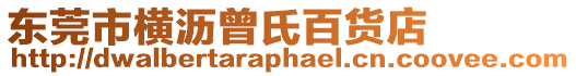 東莞市橫瀝曾氏百貨店