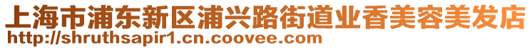 上海市浦東新區(qū)浦興路街道業(yè)香美容美發(fā)店