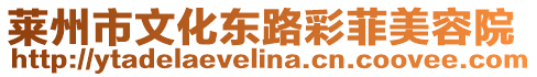 萊州市文化東路彩菲美容院