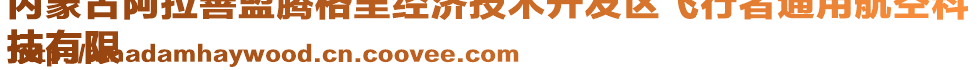 內(nèi)蒙古阿拉善盟騰格里經(jīng)濟(jì)技術(shù)開(kāi)發(fā)區(qū)飛行者通用航空科
技有限