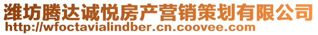 濰坊騰達(dá)誠(chéng)悅房產(chǎn)營(yíng)銷策劃有限公司