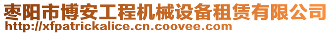 棗陽市博安工程機(jī)械設(shè)備租賃有限公司