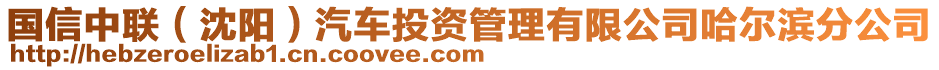 國信中聯(lián)（沈陽）汽車投資管理有限公司哈爾濱分公司