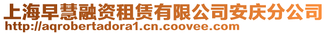 上海早慧融资租赁有限公司安庆分公司