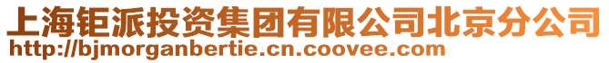 上海鉅派投資集團有限公司北京分公司