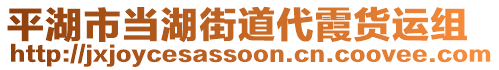 平湖市當湖街道代霞貨運組