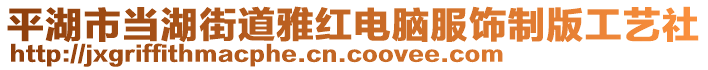 平湖市當(dāng)湖街道雅紅電腦服飾制版工藝社