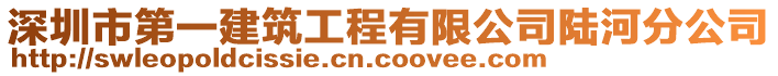 深圳市第一建筑工程有限公司陸河分公司