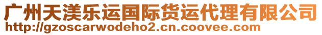 廣州天渼樂運(yùn)國際貨運(yùn)代理有限公司