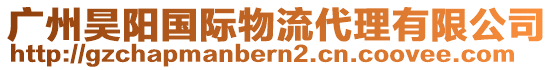 广州昊阳国际物流代理有限公司