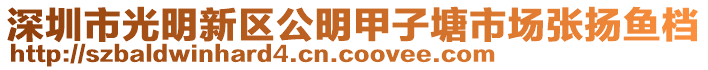 深圳市光明新區(qū)公明甲子塘市場(chǎng)張揚(yáng)魚檔