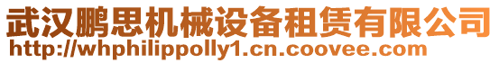 武漢鵬思機械設備租賃有限公司