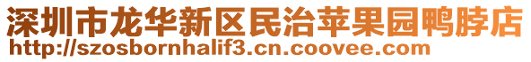 深圳市龍華新區(qū)民治蘋果園鴨脖店