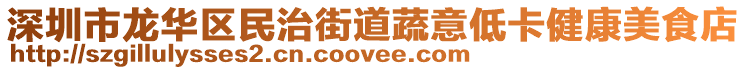 深圳市龍華區民治街道蔬意低卡健康美食店