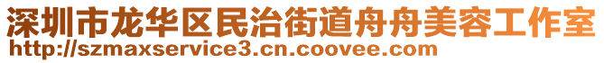 深圳市龍華區(qū)民治街道舟舟美容工作室