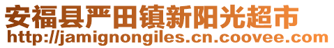 安?？h嚴(yán)田鎮(zhèn)新陽光超市