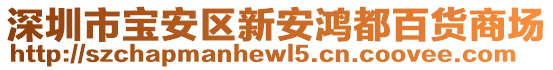 深圳市寶安區(qū)新安鴻都百貨商場