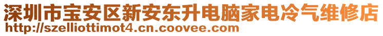 深圳市寶安區(qū)新安東升電腦家電冷氣維修店