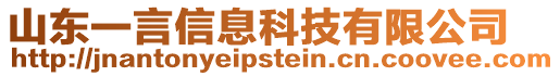 山東一言信息科技有限公司